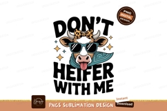 Cool cow with sunglasses and bandana leopard Product Image 1