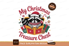 Raccoon Christmas Treasure Chest image Product Image 1