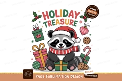Raccoon festive gifts holiday christmas Product Image 1