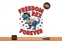 Blue dinosaur patriotic attire white stars Product Image 1