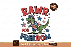 Dinosaur patriotic celebration graphic american Product Image 1