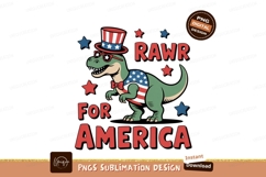 Dinosaur patriotic celebration stars stripes Product Image 1
