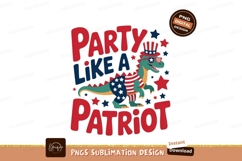 Dinosaur Party Patriot Celebration american Product Image 1