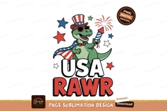 Dinosaur patriotic celebration fireworks stars Product Image 1