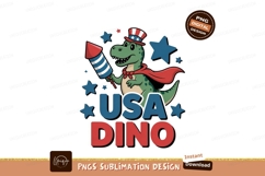 Dinosaur patriotic celebration firework Product Image 1