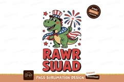 Dinosaur patriotic celebration fireworks image Product Image 1
