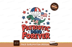 Dinosaur parachute flag stars Product Image 1
