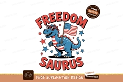 Blue dinosaur patriotic celebration flag american Product Image 1