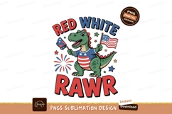 Dinosaur patriotic celebration american flag Product Image 1
