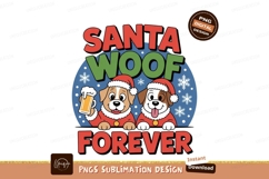 Festive dogs wearing santa hats christmas Product Image 1