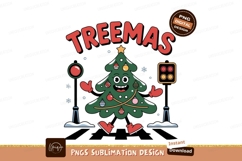 Cheerful Christmas tree character with festive decorations Product Image 1