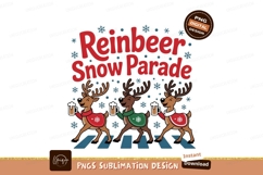 Reindeer parade festive celebration christmas snow Product Image 1