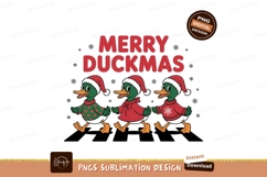 Festive ducks wearing holiday attire green Product Image 1