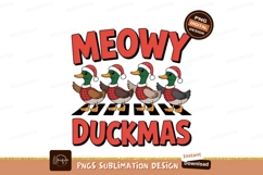 Four ducks wearing santa hats and plaid shirts christmas Product Image 1