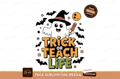 Trick Teach Life Halloween Design pencil Product Image 1