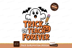 Trick Teach Forever Halloween Pumpkin Pencil image Product Image 1