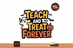 Teach Treat Forever halloween pumpkin Product Image 1