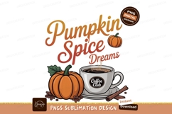 Autumn coffee spice illustration pumpkin Product Image 1