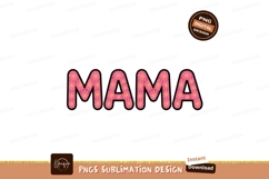 Floral Mama Text Graphic Sublimation Png Product Image 1