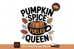 Orange pumpkin fueled autumn leaves image Product Image 1