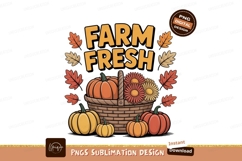Autumn harvest pumpkins flowers basket image Product Image 1
