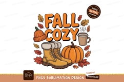 Autumn warm boots pumpkin drink image Product Image 1