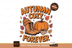 Autumn cozy boots pumpkin coffee image Product Image 1