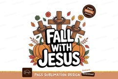Wooden crosses adorned with thorns and pumpkins autumn Product Image 1