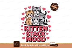 Cute kittens stacked with hearts image Product Image 1