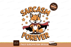 Winking Fox Superhero Sarcasm animal cartoon Product Image 1