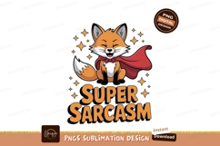 Cute fox wearing cape and bowtie cartoon animal Product Image 1