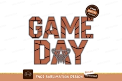 Game Day Basketball Text Sublimation Png Product Image 1