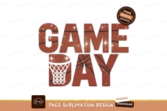 Game Day Basketball Design Sublimation Png Product Image 1
