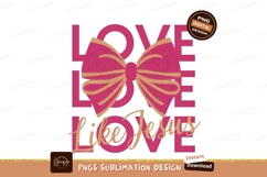 Love Like Jesus Sublimation Pink Gold Product Image 1