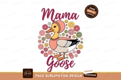 Mama Goose Flower Background Sublimation Design Product Image 1