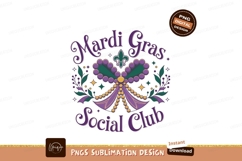 Mardi Gras Social Club Celebration Vector Product Image 1
