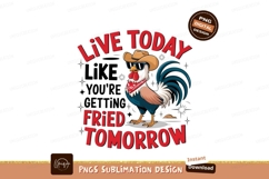 Cool Chicken Illustration With Funny Saying Product Image 1