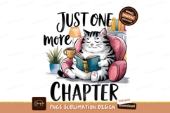 Cute Cat Reads Book Home Theme Product Image 1