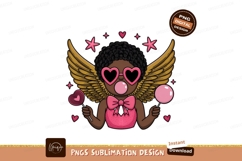 Cute Cupid Angel With Candies Vector Product Image 1