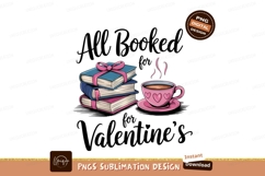 All Booked For Valentines Day Graphic Product Image 1