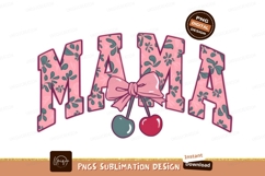 Mama Design Floral Letters With Cherries Product Image 1