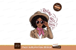 Stylish Woman With Sunglasses Sublimation Png Product Image 1