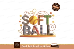 3D Graphic Soft Ball Sublimation Png Product Image 1