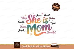She Is Mom Inspirational Design Graphic Product Image 1