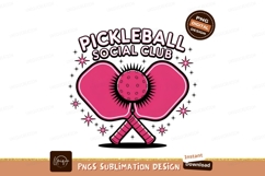 Pickleball Social Club Fun Activity Design Product Image 1