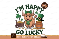 Happy St Patricks Day Highland Cow Product Image 1