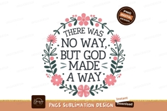 God Made A Way Floral Wreath Design Product Image 1