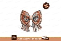 Handcrafted Woven Bow Tie Sublimation Png Product Image 1