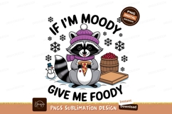 Moody Raccoon Demands Food Winter Holiday Product Image 1