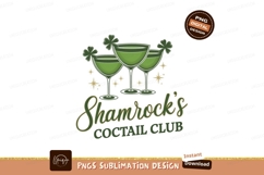Shamrock Cocktail Club St Patricks Day Design Product Image 1